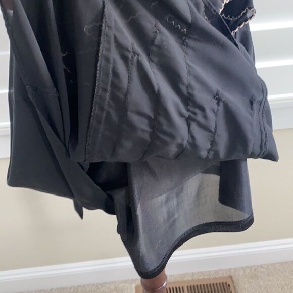 Black ruffle tunic dress size small boho - Picture 4 of 10